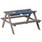 Convertible Wooden Sand and Water Table for your Toddlers Outdoor Playset Featuring 2 Play Box and a Removable Top that Transforms into Kids Picnic Table